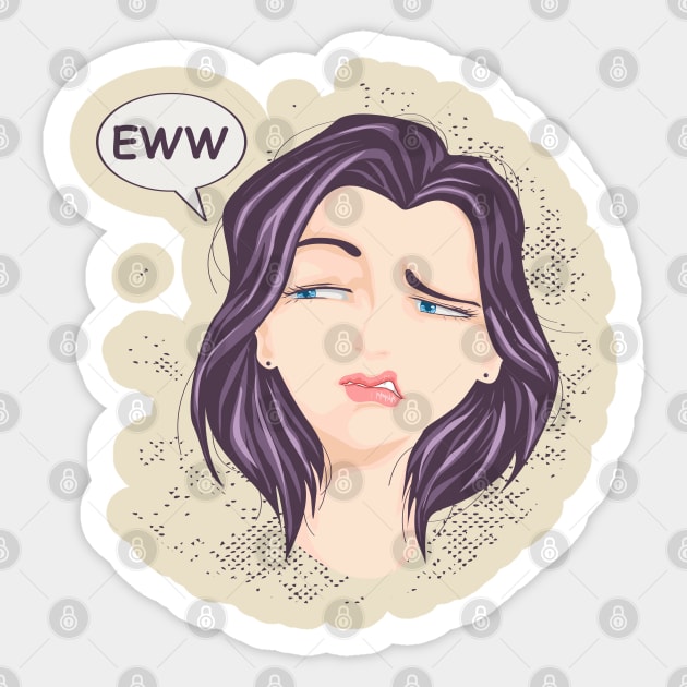 Eww... Sticker by besomethingelse